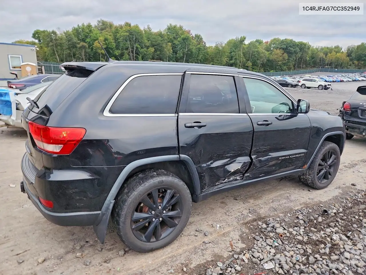 2012 JEEP GRAND CHEROKEE VIN 1C4RJFAG7CC352949 — фото 3