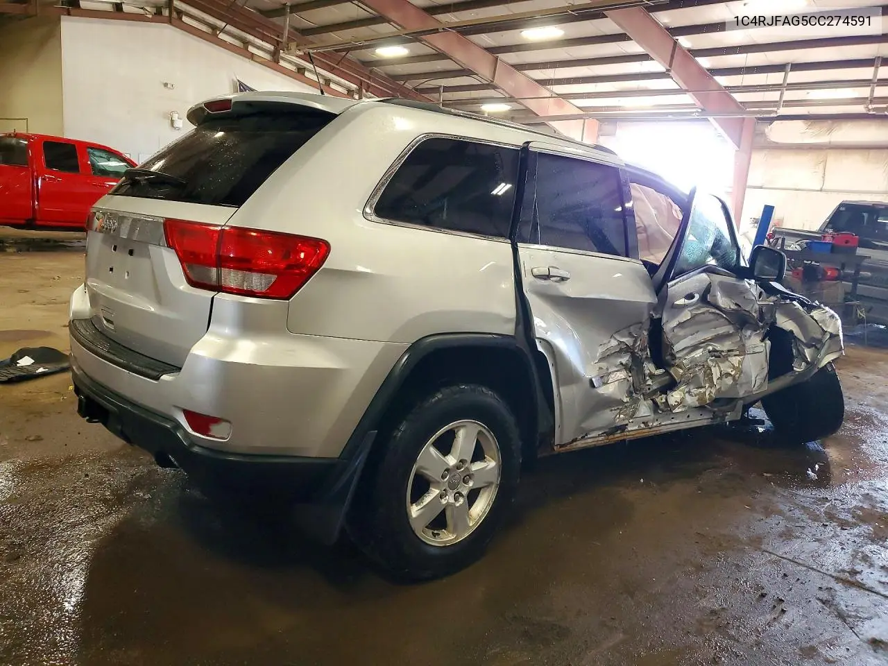 2012 JEEP GRAND CHEROKEE VIN 1C4RJFAG5CC274591 — фото 3