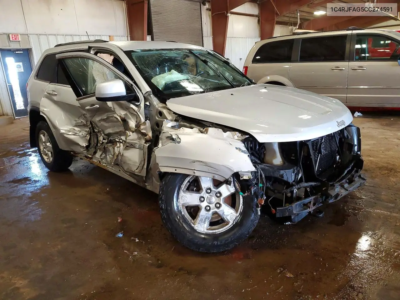 2012 JEEP GRAND CHEROKEE VIN 1C4RJFAG5CC274591 — фото 4