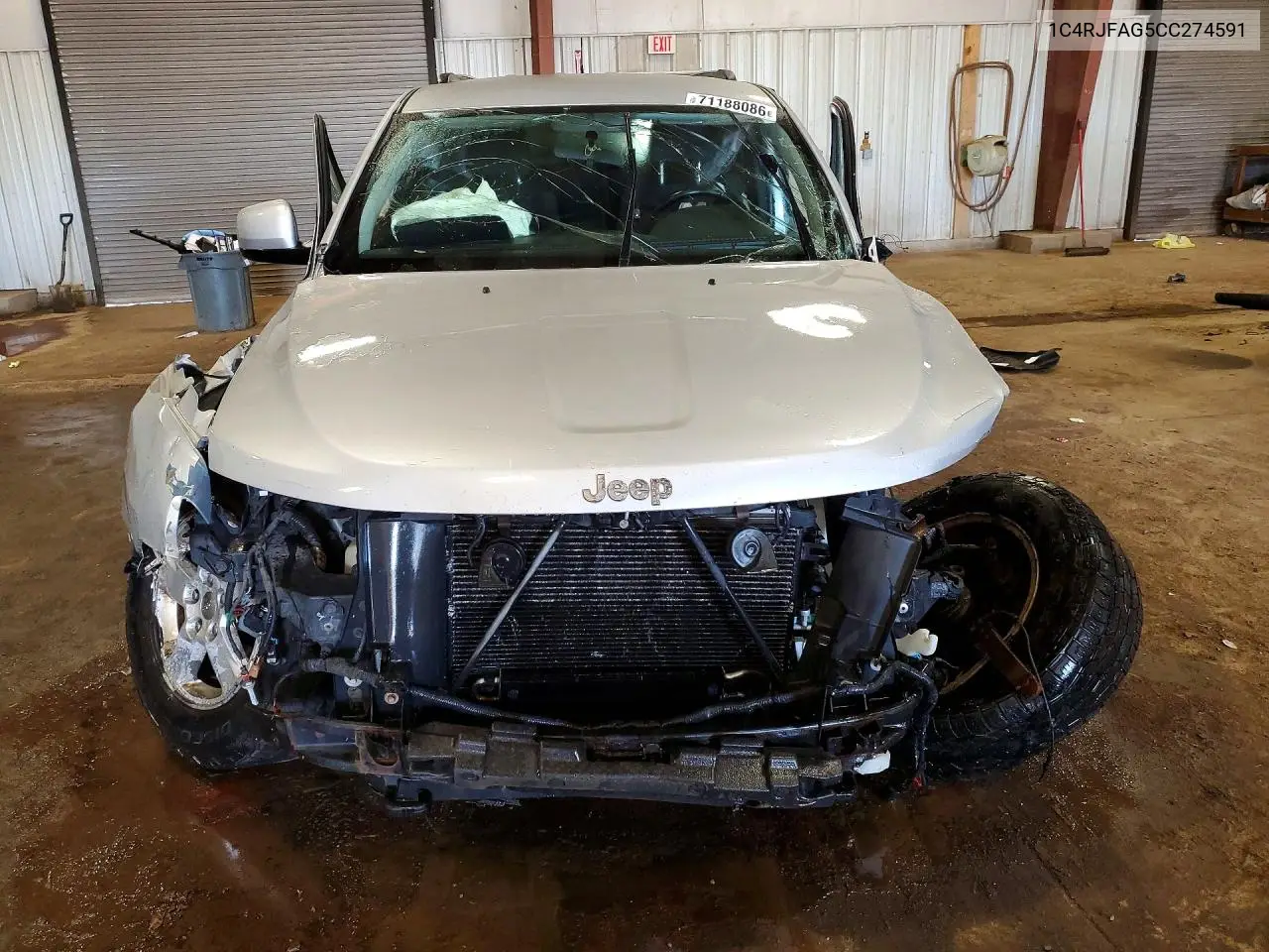 2012 JEEP GRAND CHEROKEE VIN 1C4RJFAG5CC274591 — фото 5