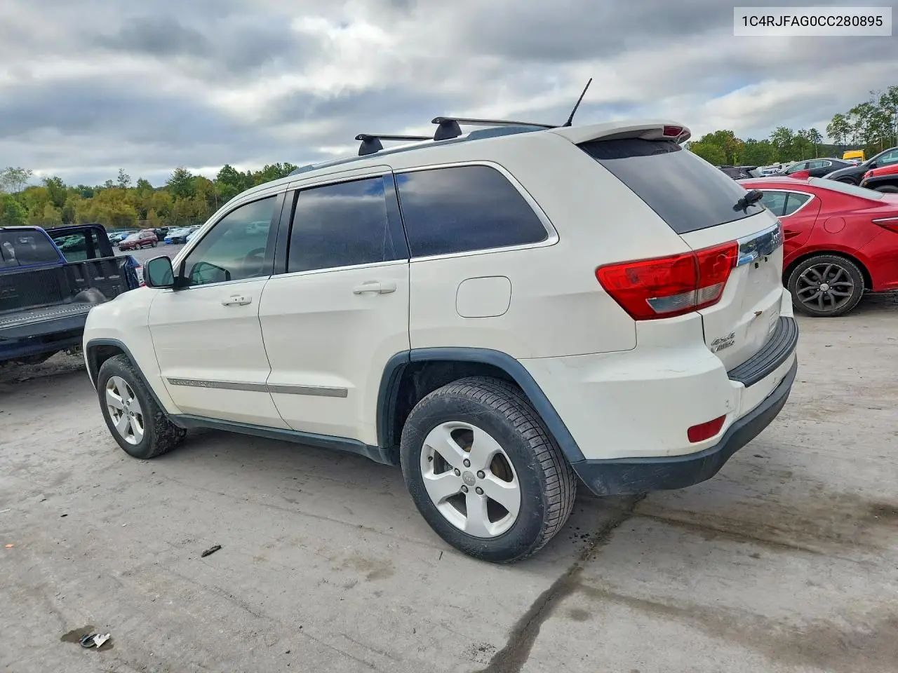 2012 JEEP GRAND CHEROKEE VIN 1C4RJFAG0CC280895 — фото 2