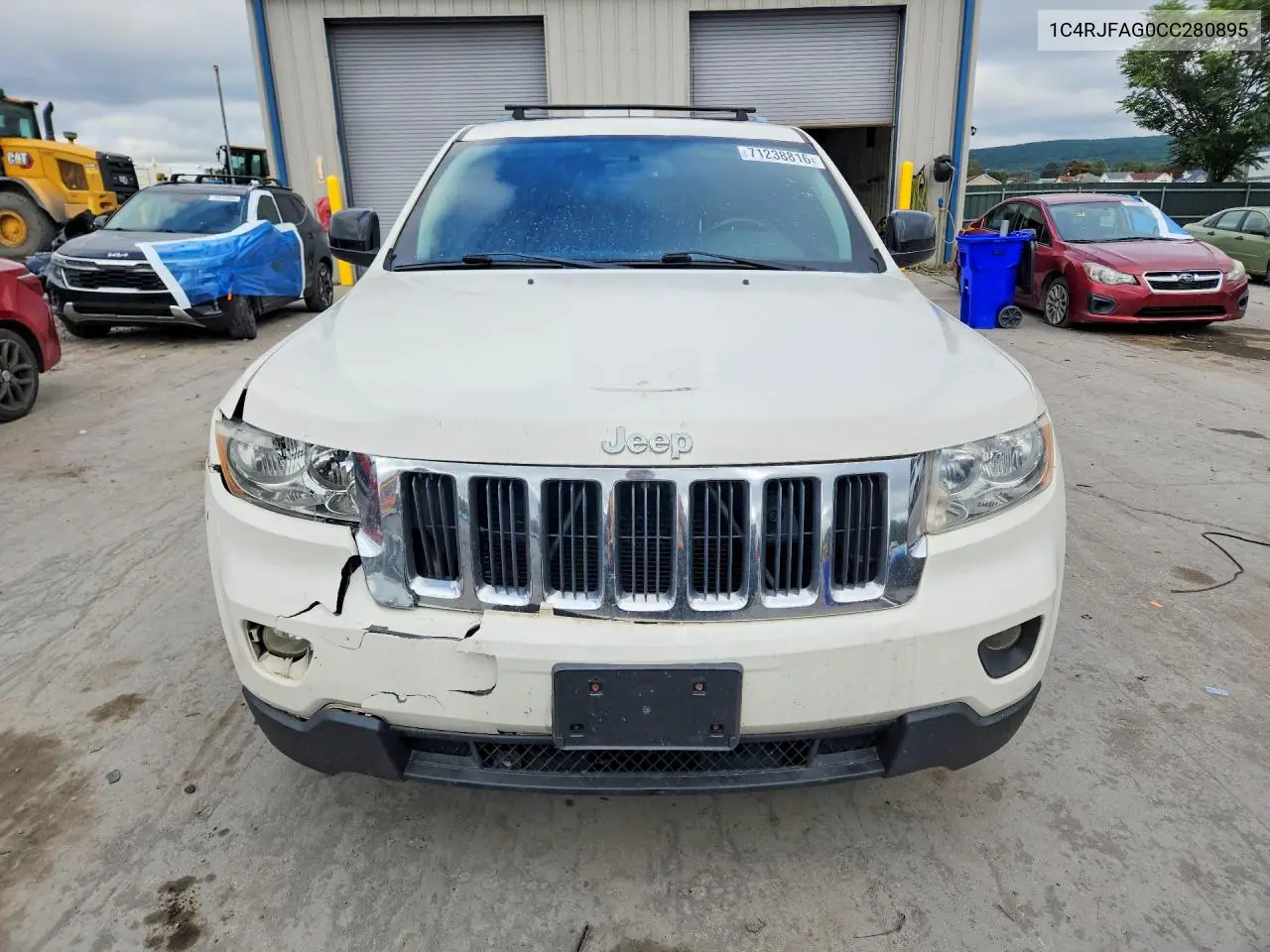 2012 JEEP GRAND CHEROKEE VIN 1C4RJFAG0CC280895 — фото 5
