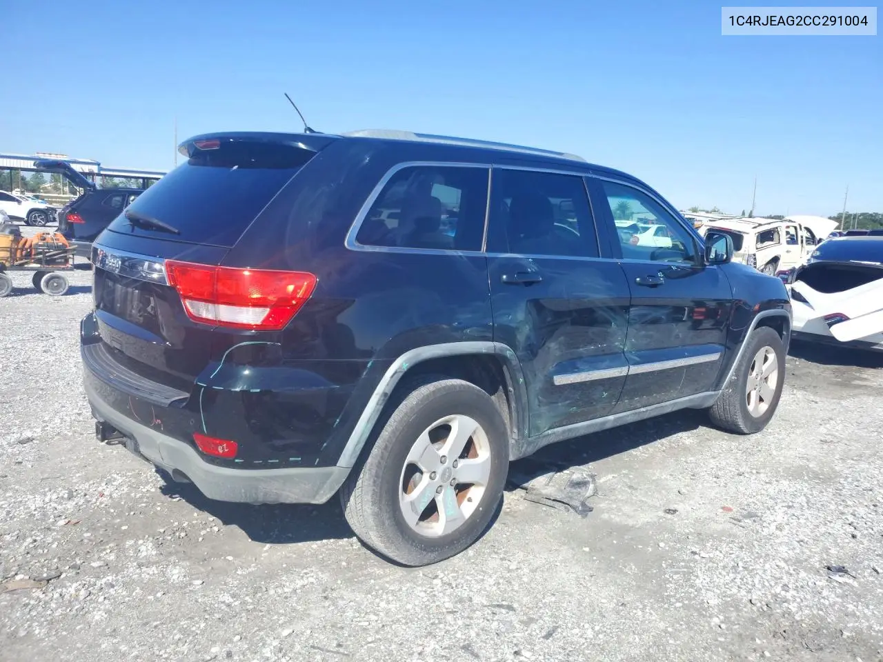 2012 JEEP GRAND CHEROKEE VIN 1C4RJEAG2CC291004 — фото 3