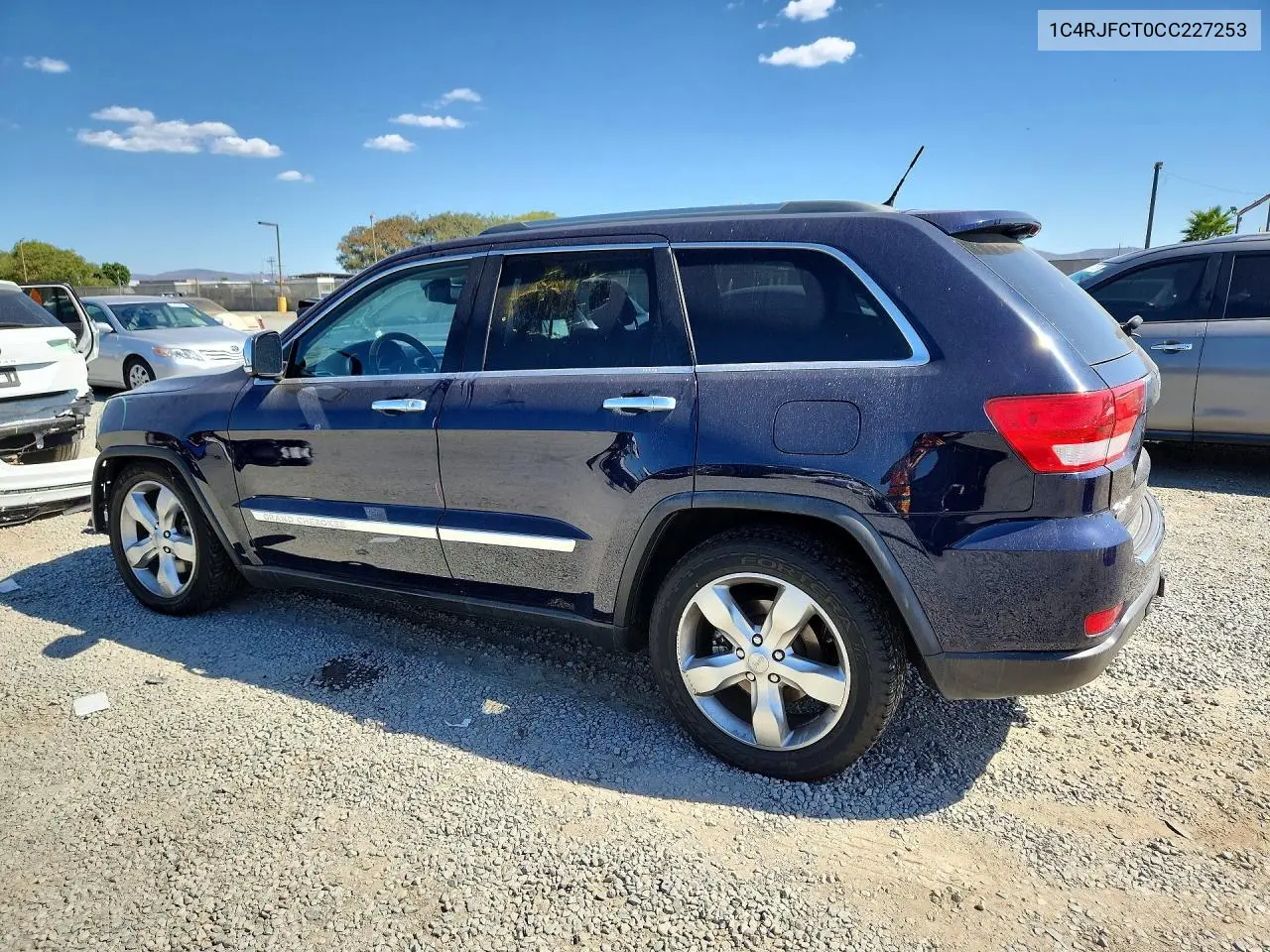 2012 JEEP GRAND CHEROKEE VIN 1C4RJFCT0CC227253 — фото 2