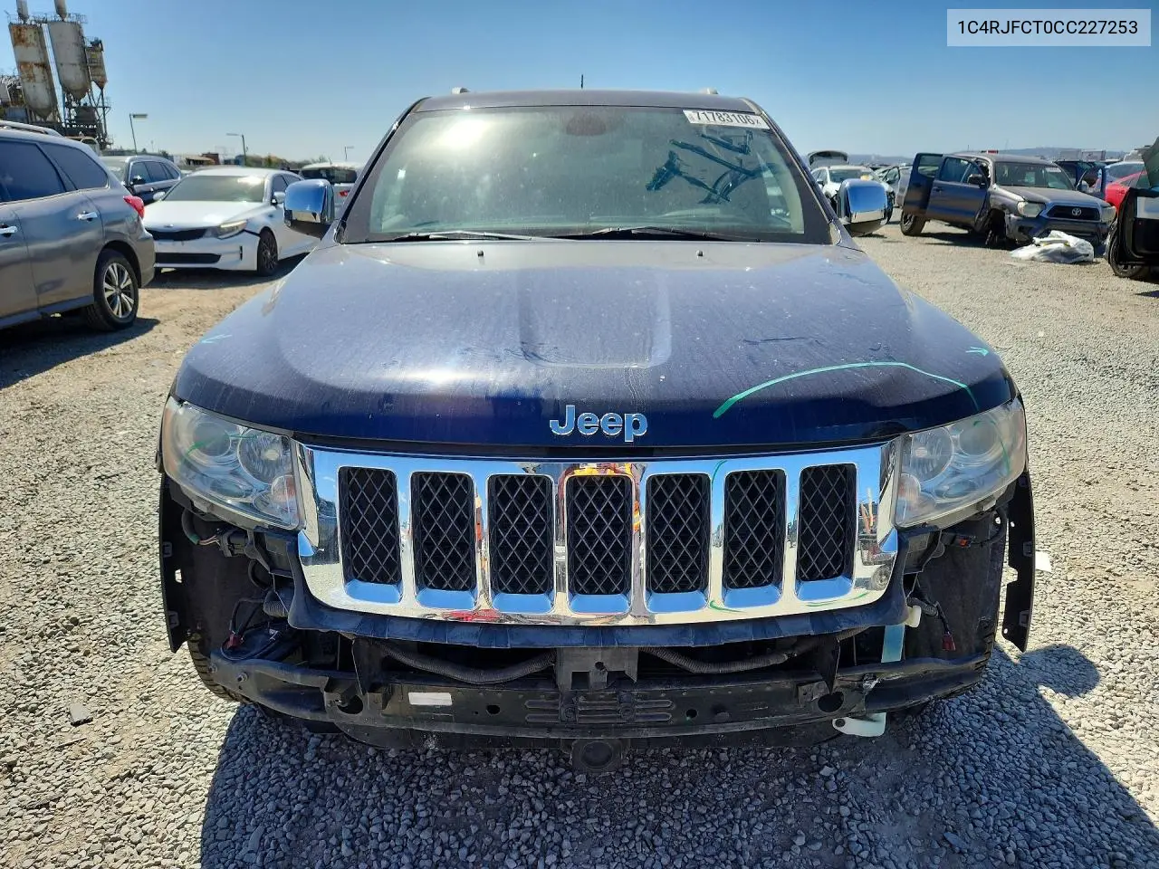 2012 JEEP GRAND CHEROKEE VIN 1C4RJFCT0CC227253 — фото 5