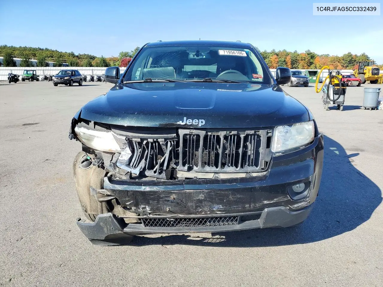 2012 JEEP GRAND CHEROKEE VIN 1C4RJFAG5CC332439 — фото 5