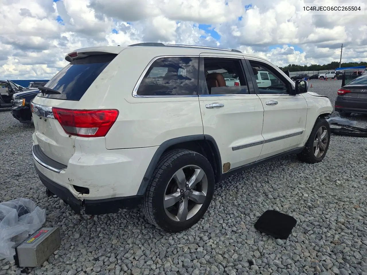 2012 JEEP GRAND CHEROKEE VIN 1C4RJECG6CC265504 — фото 3