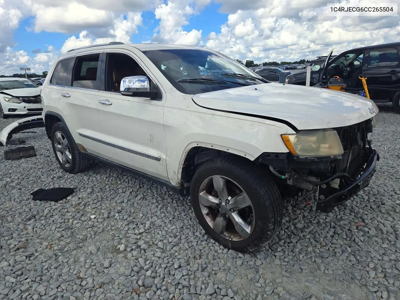 2012 JEEP GRAND CHEROKEE VIN 1C4RJECG6CC265504 — фото 4