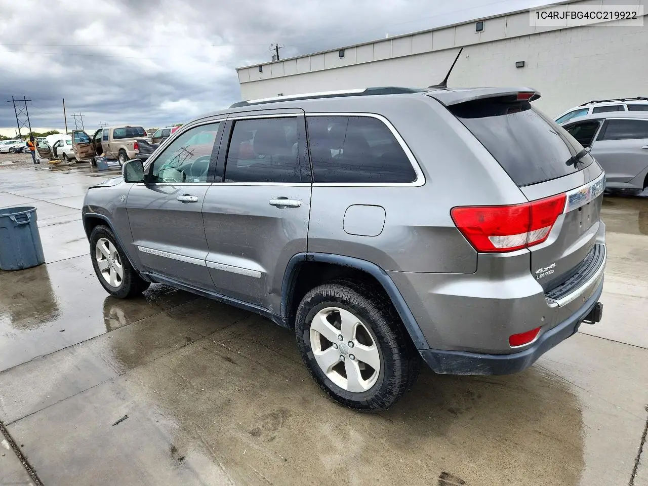 2012 JEEP GRAND CHEROKEE VIN 1C4RJFBG4CC219922 — фото 2