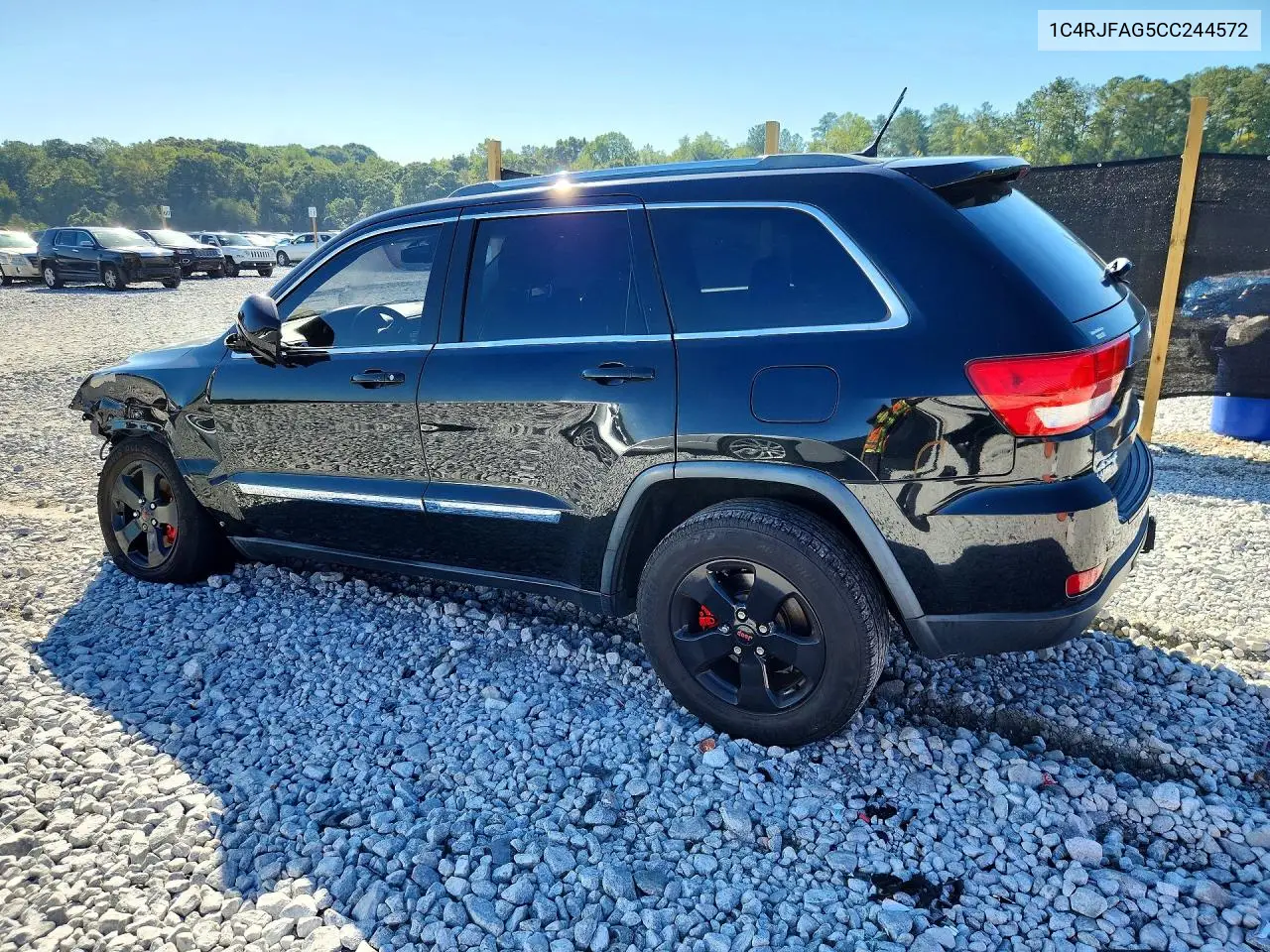 2012 JEEP GRAND CHEROKEE VIN 1C4RJFAG5CC244572 — фото 2