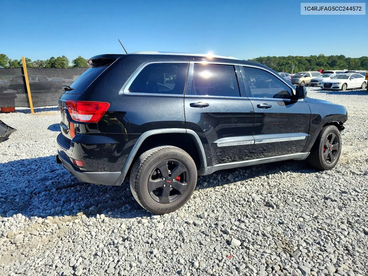 2012 JEEP GRAND CHEROKEE VIN 1C4RJFAG5CC244572 — фото 3