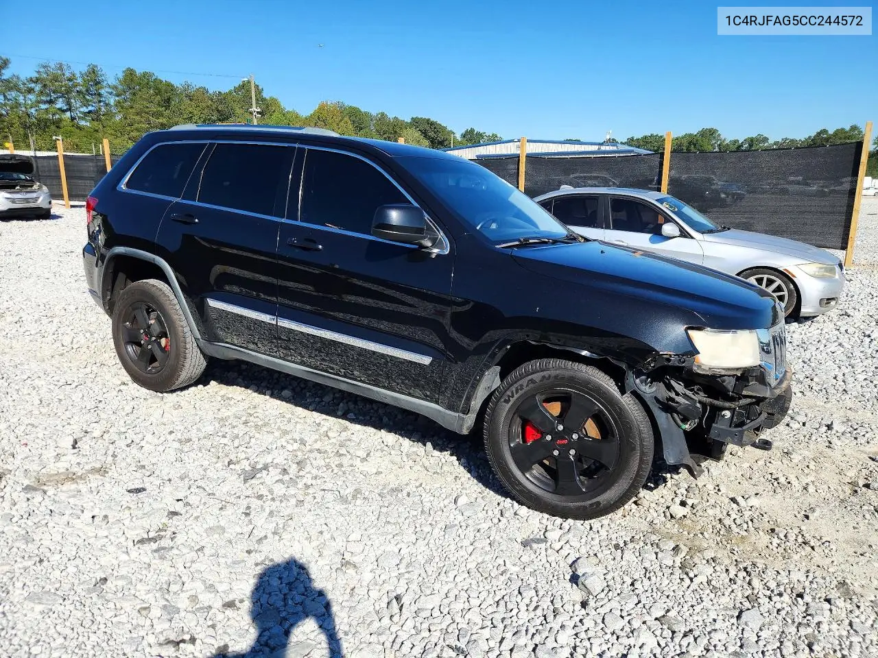 2012 JEEP GRAND CHEROKEE VIN 1C4RJFAG5CC244572 — фото 4