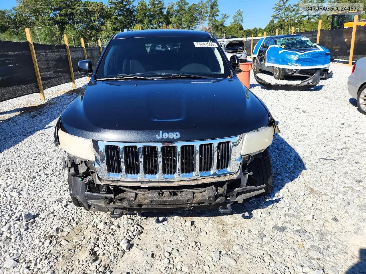 2012 JEEP GRAND CHEROKEE VIN 1C4RJFAG5CC244572 — фото 5