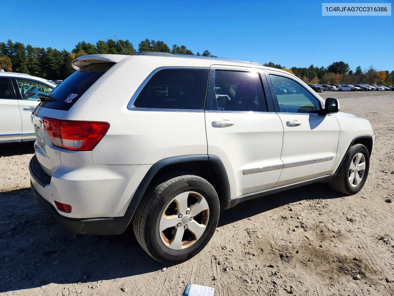JEEP GRAND CHEROKEE 2012, VIN 1C4RJFAG7CC316386