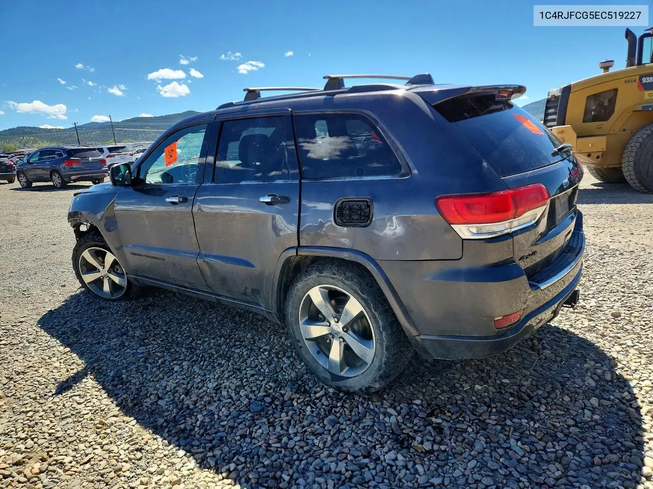 2014 JEEP GRAND CHEROKEE VIN 1C4RJFCG5EC519227 — фото 2