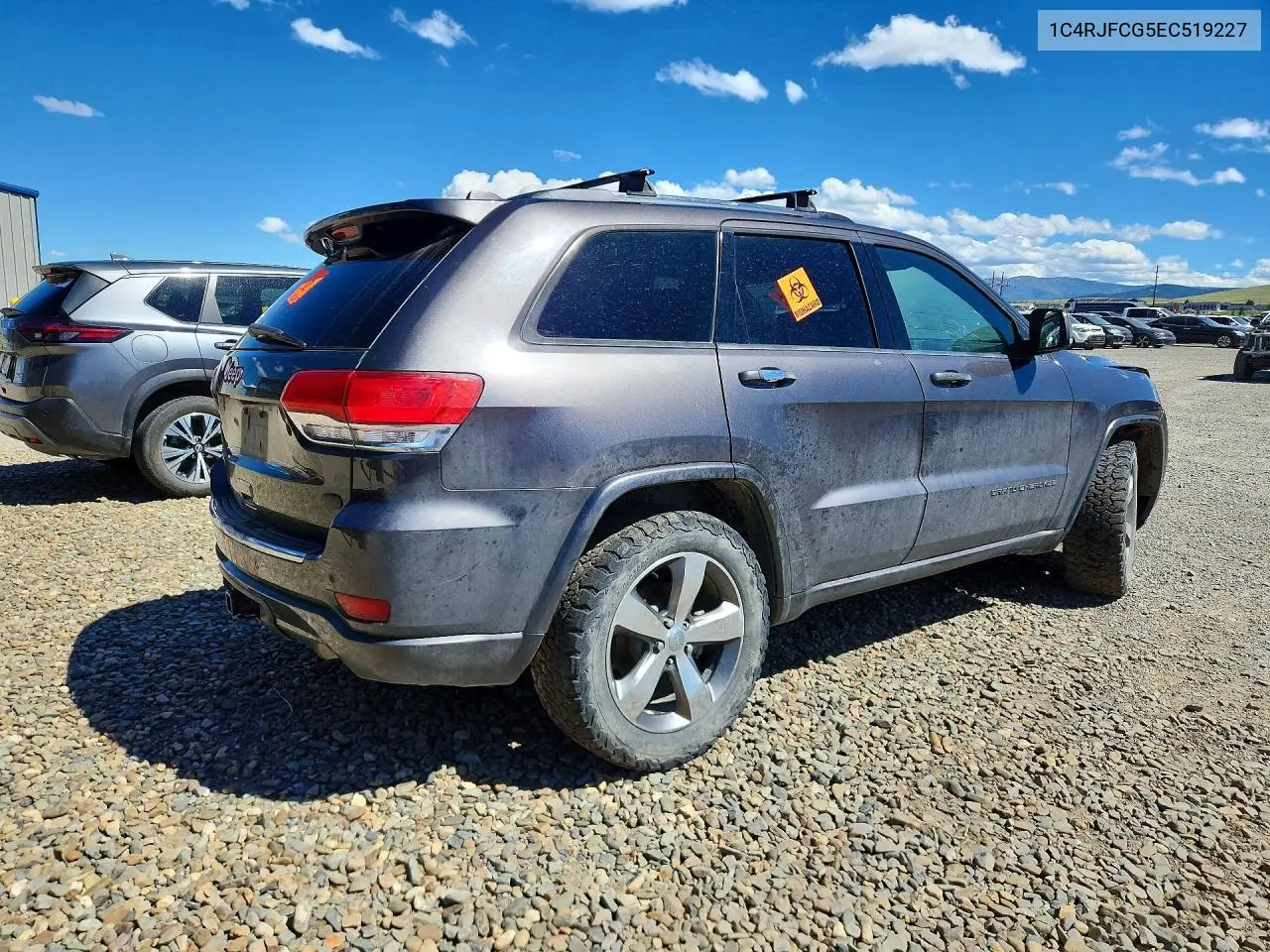 2014 JEEP GRAND CHEROKEE VIN 1C4RJFCG5EC519227 — фото 3