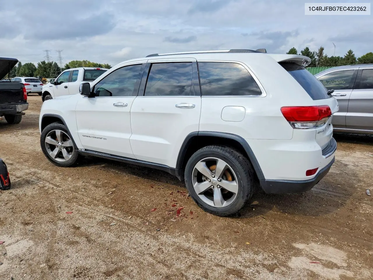 2014 JEEP GRAND CHEROKEE VIN 1C4RJFBG7EC423262 — фото 2