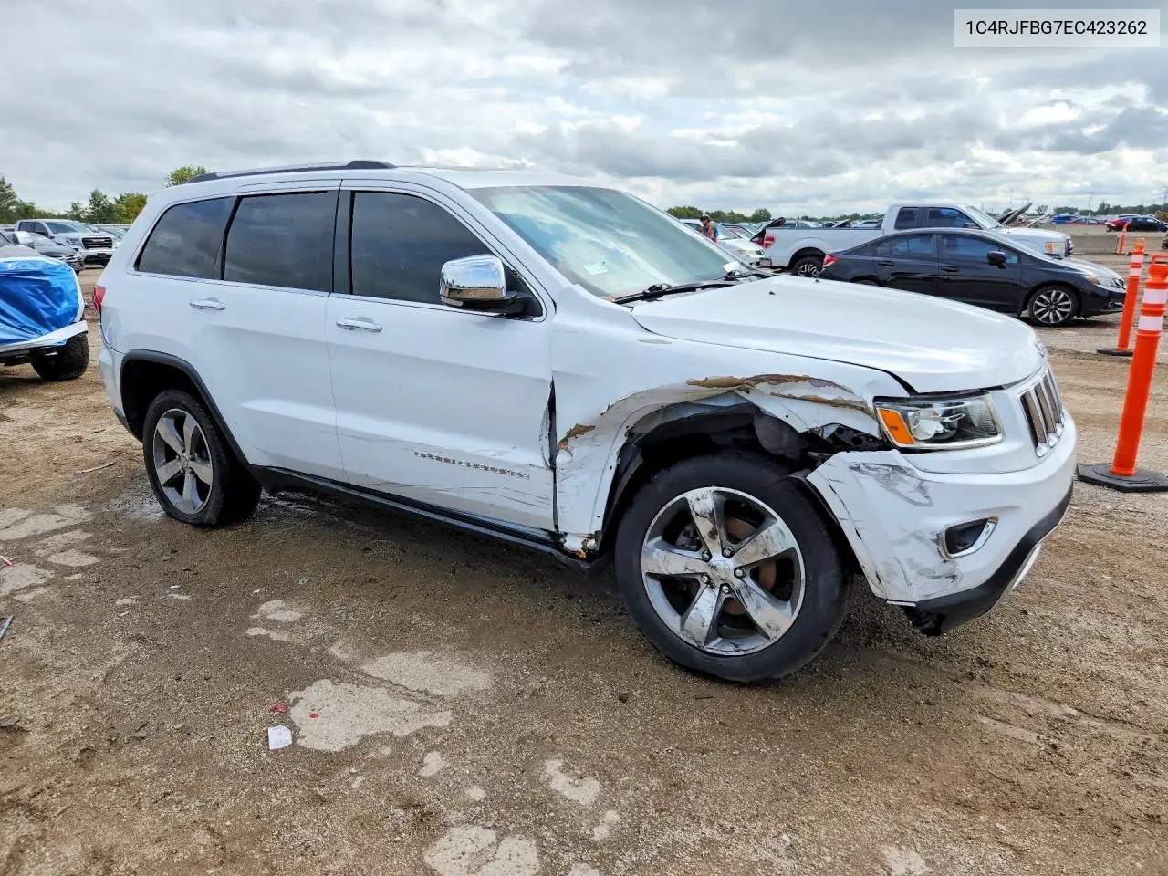 2014 JEEP GRAND CHEROKEE VIN 1C4RJFBG7EC423262 — фото 4