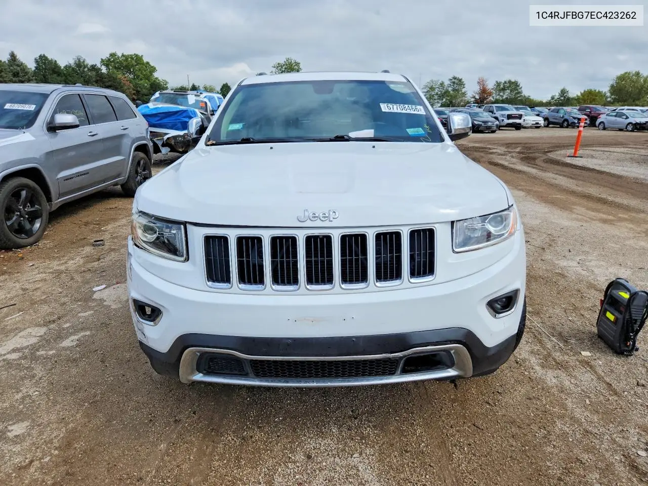 2014 JEEP GRAND CHEROKEE VIN 1C4RJFBG7EC423262 — фото 5