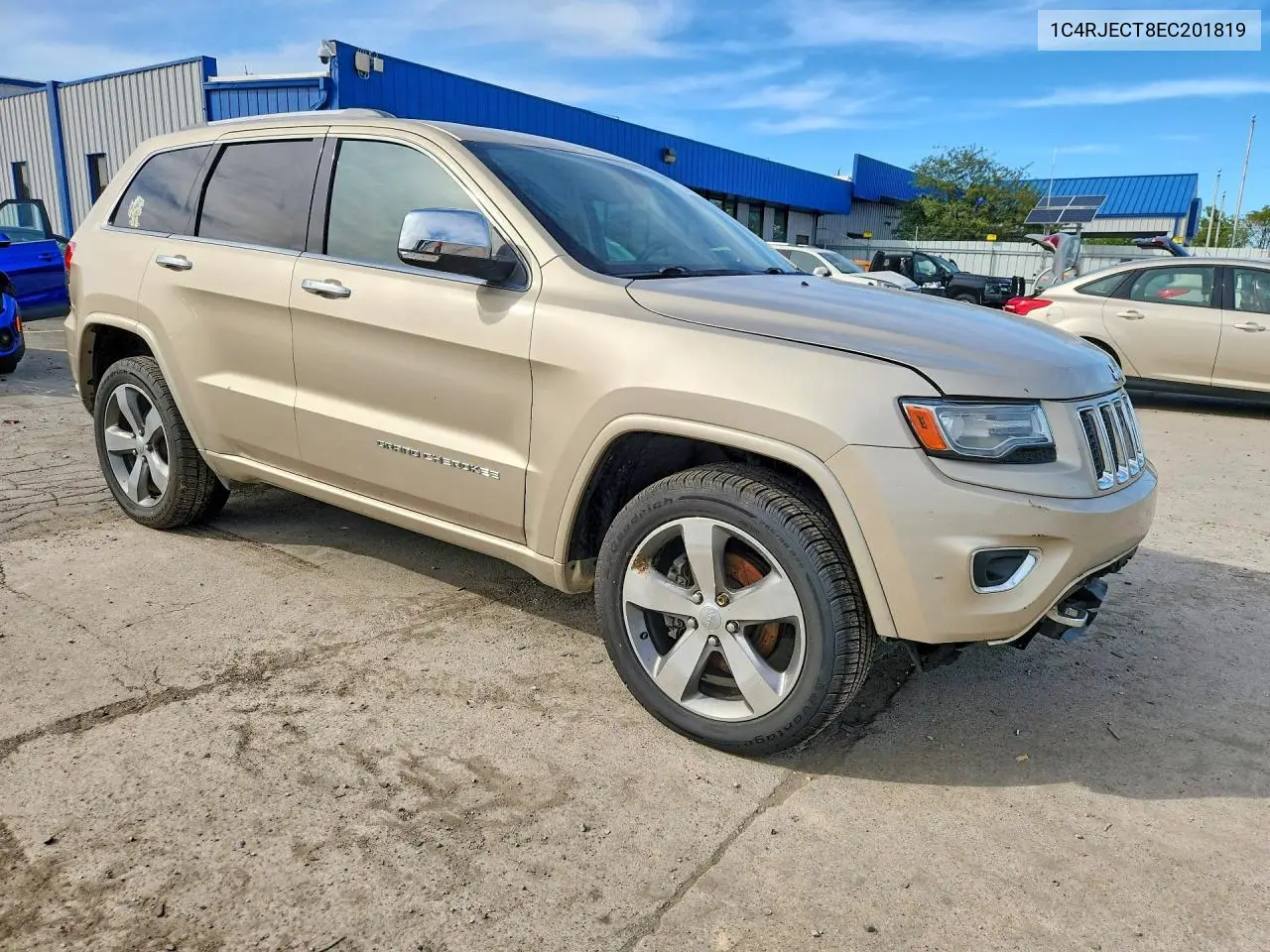 2014 JEEP GRAND CHEROKEE VIN 1C4RJECT8EC201819 — фото 4