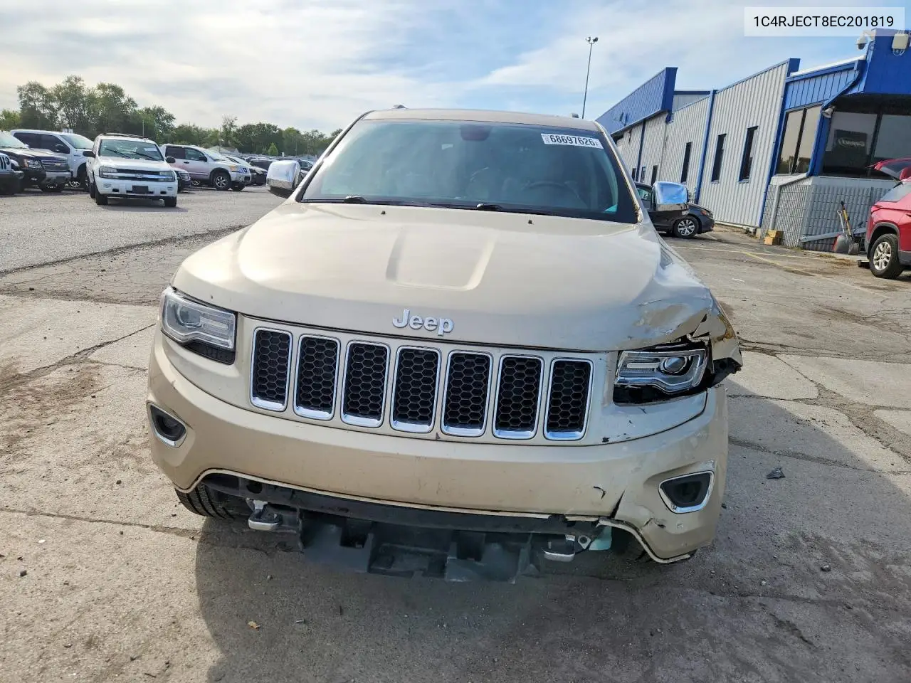 2014 JEEP GRAND CHEROKEE VIN 1C4RJECT8EC201819 — фото 5