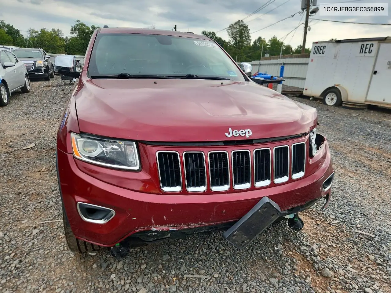 2014 JEEP GRAND CHEROKEE VIN 1C4RJFBG3EC356899 — фото 5