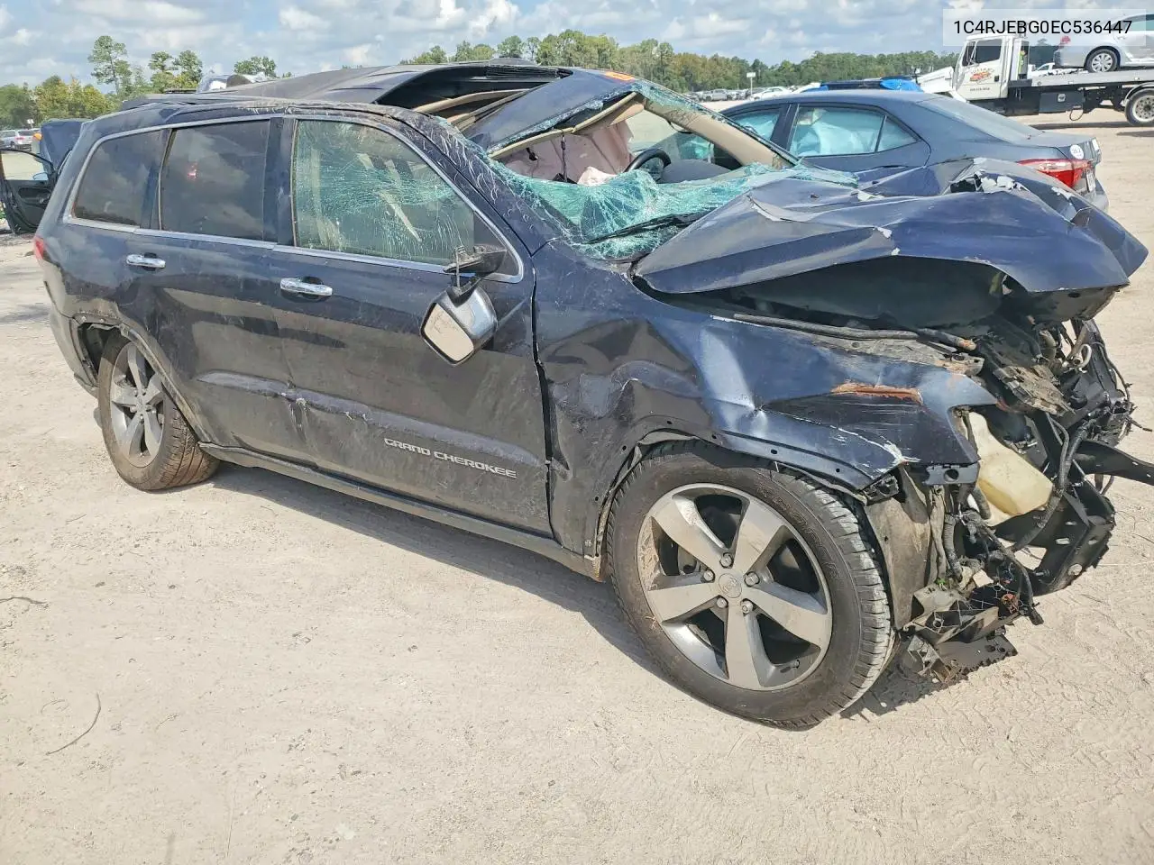 2014 JEEP GRAND CHEROKEE VIN 1C4RJEBG0EC536447 — фото 4