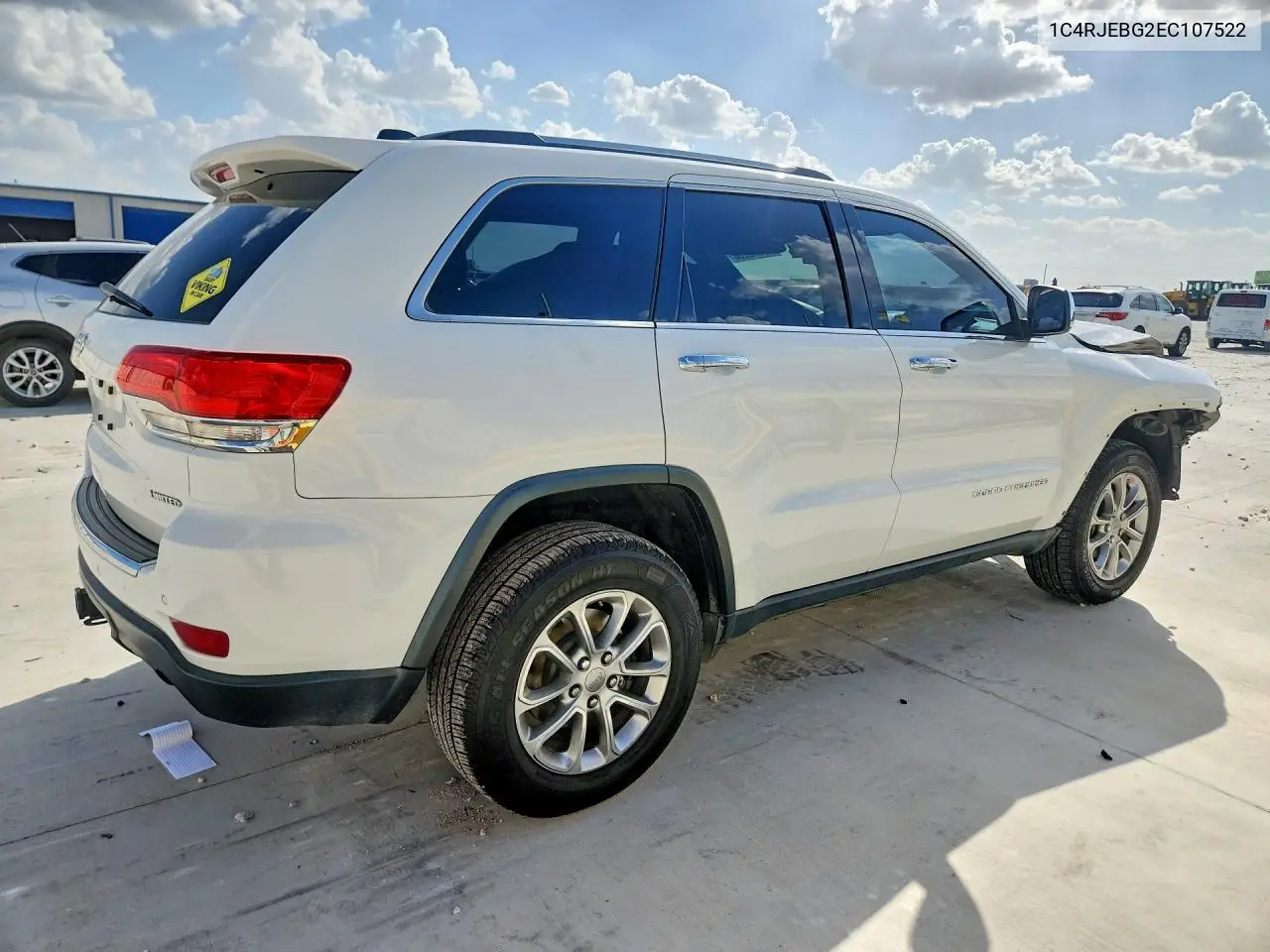 2014 JEEP GRAND CHEROKEE VIN 1C4RJEBG2EC107522 — фото 3