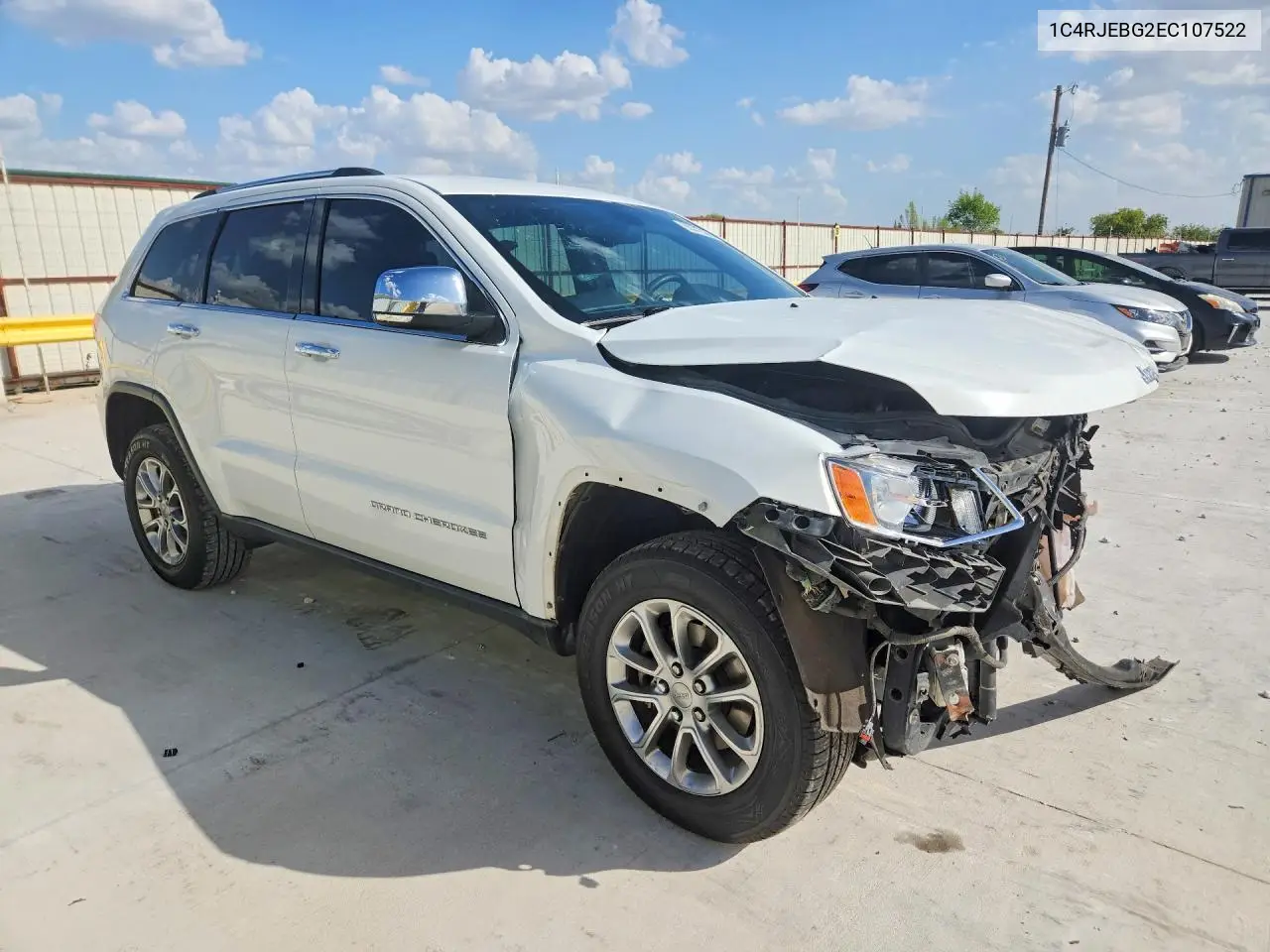 2014 JEEP GRAND CHEROKEE VIN 1C4RJEBG2EC107522 — фото 4