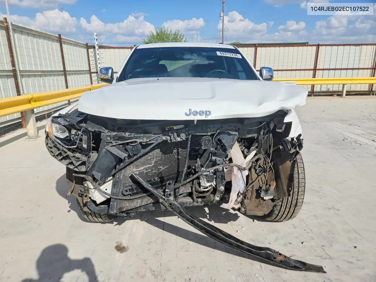 2014 JEEP GRAND CHEROKEE VIN 1C4RJEBG2EC107522 — фото 5