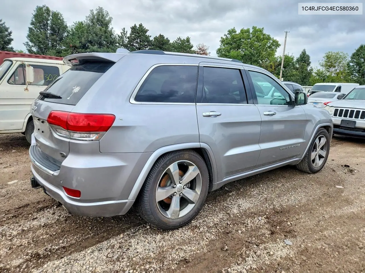 2014 JEEP GRAND CHEROKEE VIN 1C4RJFCG4EC580360 — фото 3