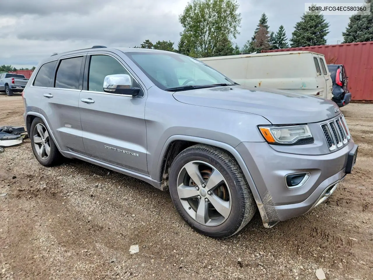 2014 JEEP GRAND CHEROKEE VIN 1C4RJFCG4EC580360 — фото 4