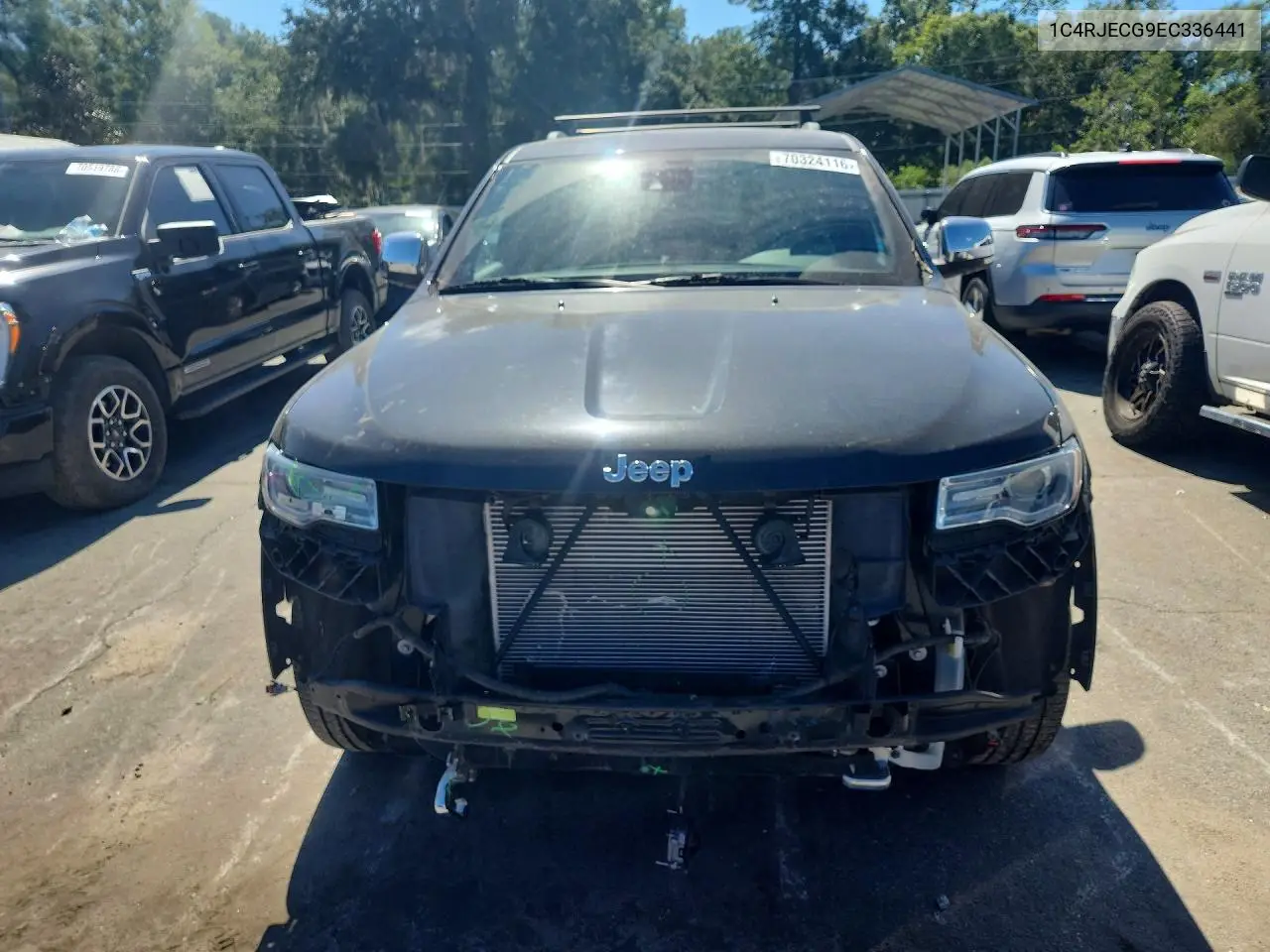 2014 JEEP GRAND CHEROKEE VIN 1C4RJECG9EC336441 — фото 5