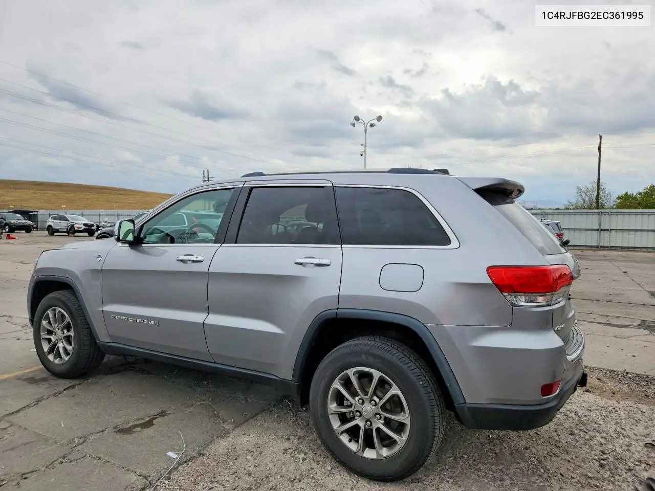 2014 JEEP GRAND CHEROKEE VIN 1C4RJFBG2EC361995 — фото 2