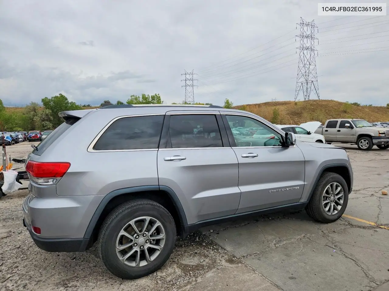 2014 JEEP GRAND CHEROKEE VIN 1C4RJFBG2EC361995 — фото 3