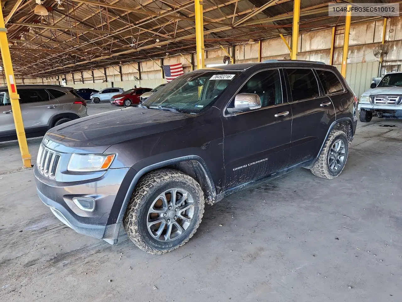 JEEP GRAND CHEROKEE 2014, VIN 1C4RJFBG3EC510012