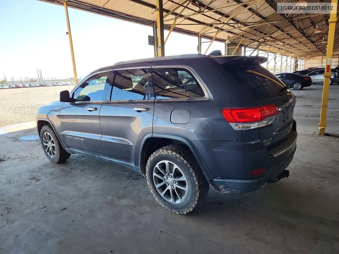 2014 JEEP GRAND CHEROKEE VIN 1C4RJFBG3EC510012 — фото 2