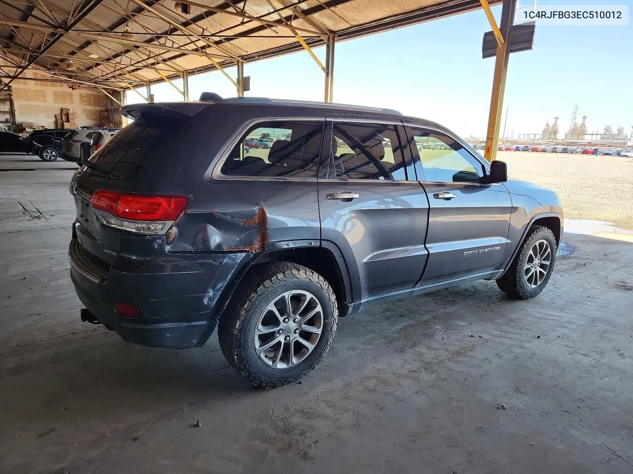 2014 JEEP GRAND CHEROKEE VIN 1C4RJFBG3EC510012 — фото 3
