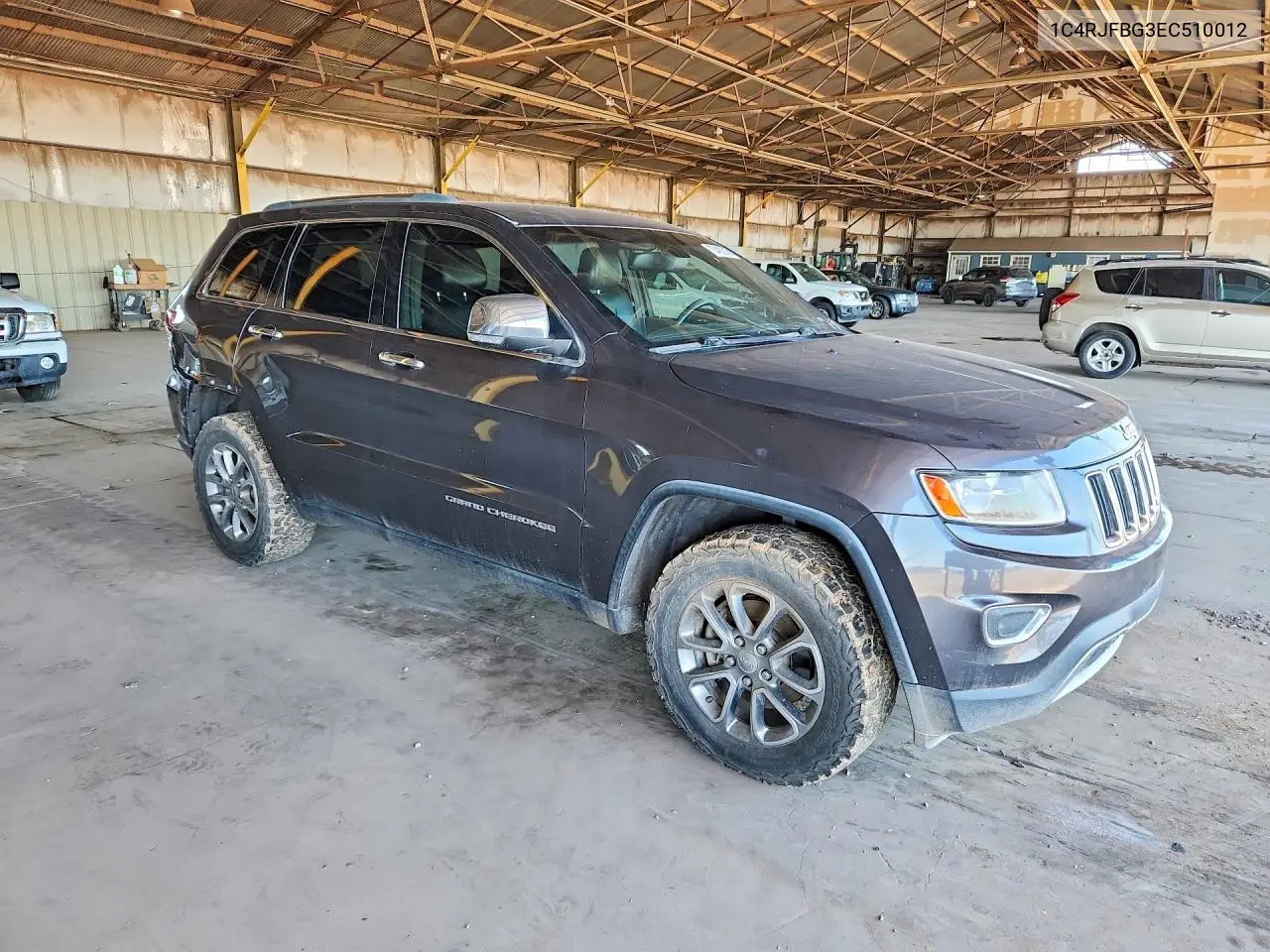 2014 JEEP GRAND CHEROKEE VIN 1C4RJFBG3EC510012 — фото 4