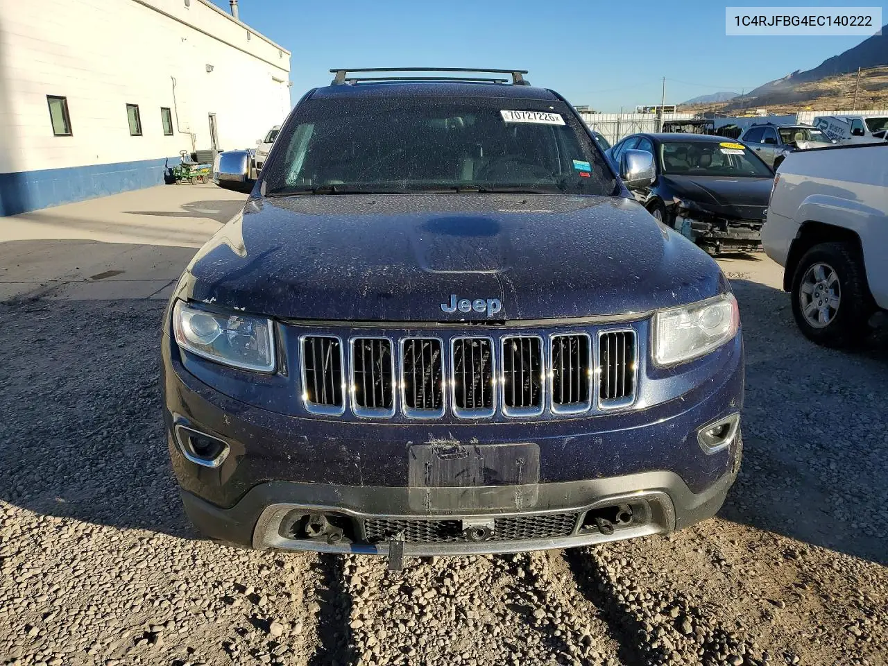 2014 JEEP GRAND CHEROKEE VIN 1C4RJFBG4EC140222 — фото 5