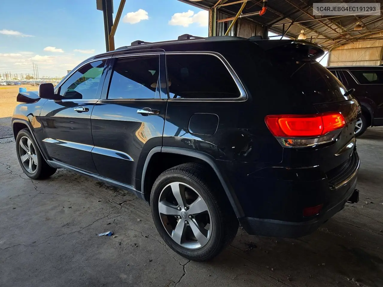 2014 JEEP GRAND CHEROKEE VIN 1C4RJEBG4EC191293 — фото 2