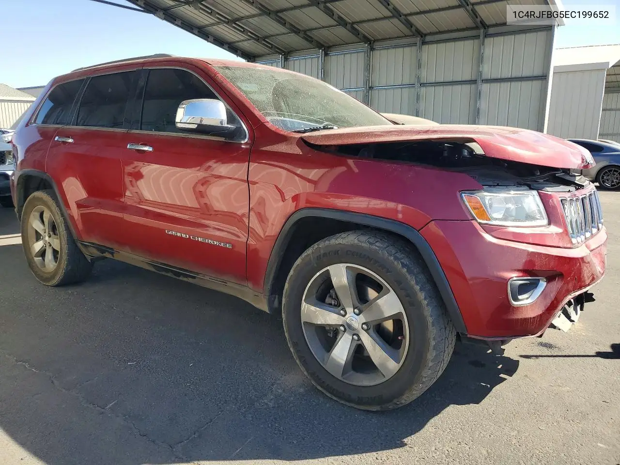 2014 JEEP GRAND CHEROKEE VIN 1C4RJFBG5EC199652 — фото 4