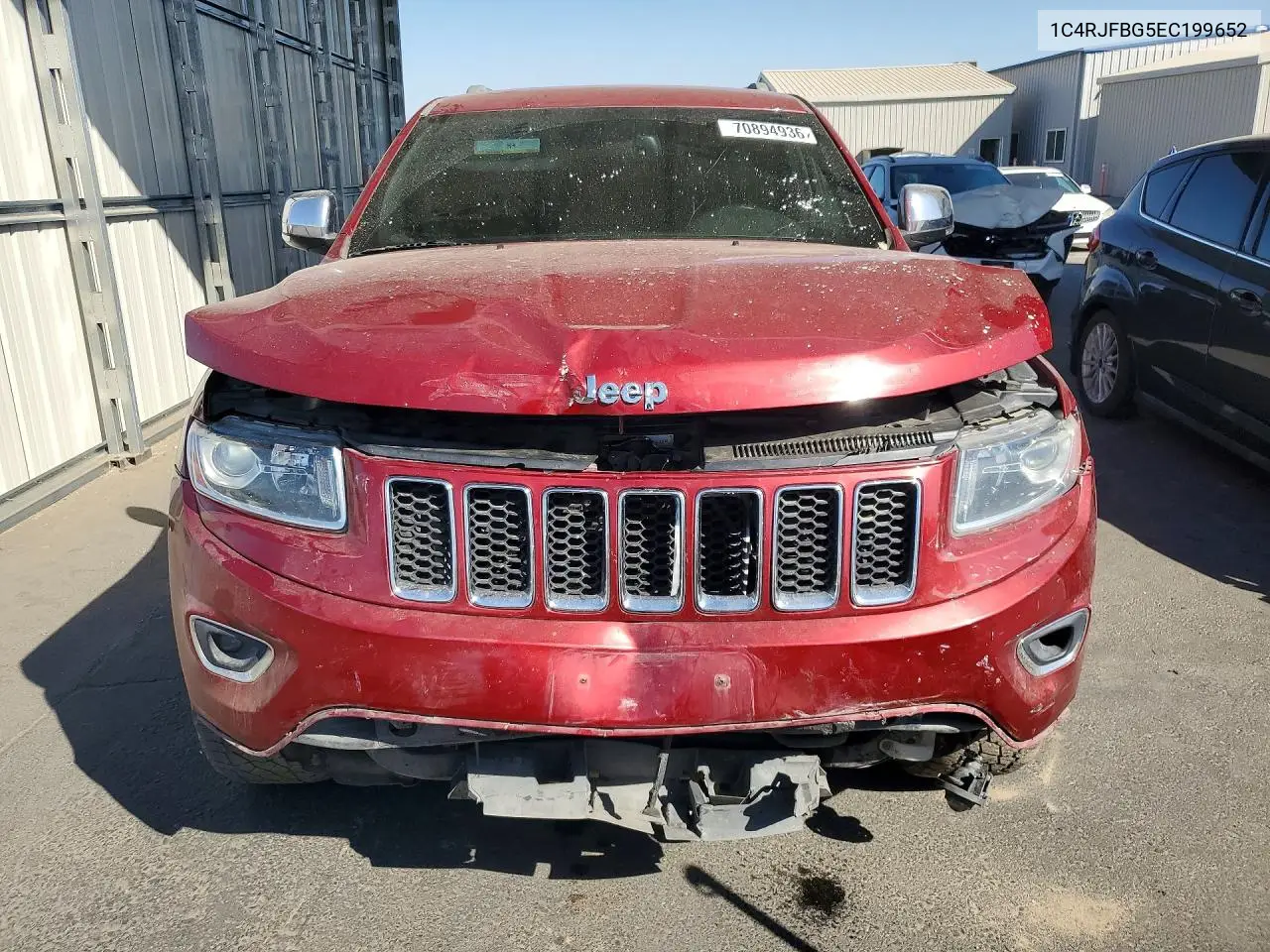 2014 JEEP GRAND CHEROKEE VIN 1C4RJFBG5EC199652 — фото 5