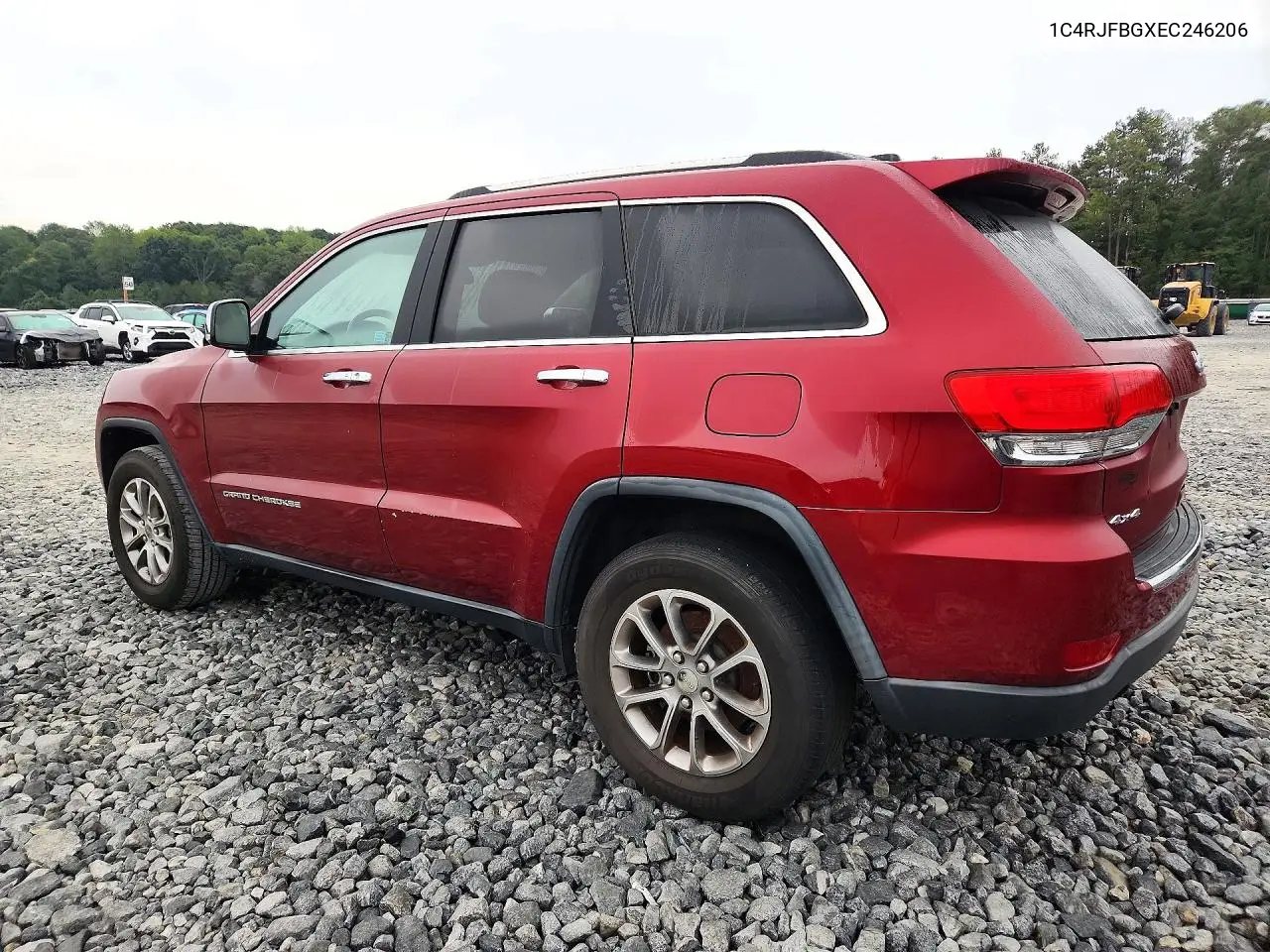 2014 JEEP GRAND CHEROKEE VIN 1C4RJFBGXEC246206 — фото 2