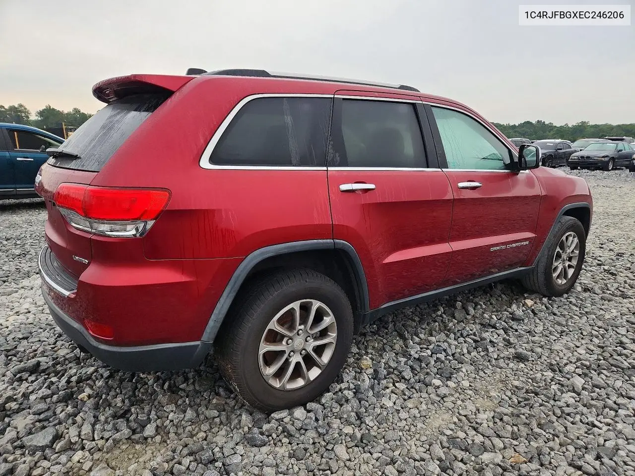 2014 JEEP GRAND CHEROKEE VIN 1C4RJFBGXEC246206 — фото 3