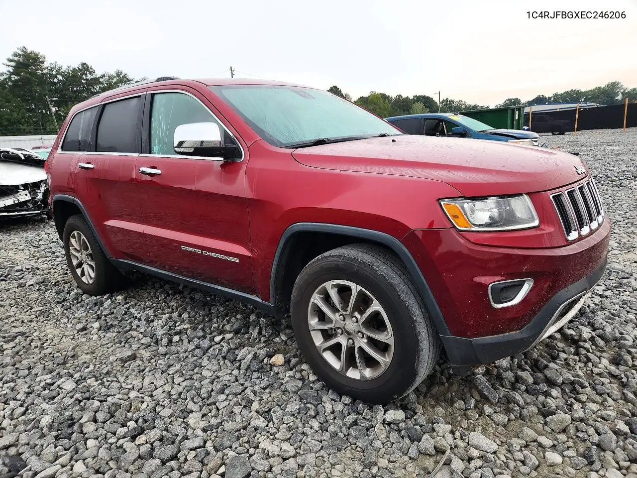 2014 JEEP GRAND CHEROKEE VIN 1C4RJFBGXEC246206 — фото 4