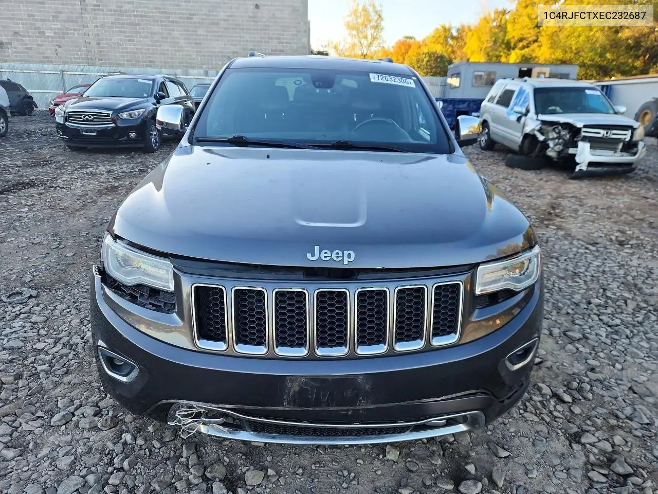 2014 JEEP GRAND CHEROKEE VIN 1C4RJFCTXEC232687 — фото 5