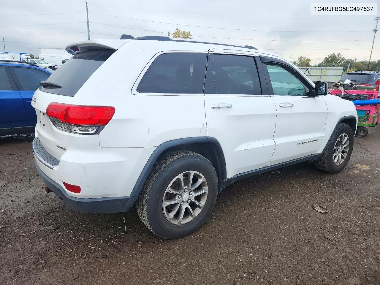 2014 JEEP GRAND CHEROKEE VIN 1C4RJFBG5EC497537 — фото 3