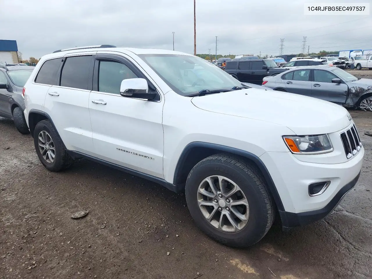 2014 JEEP GRAND CHEROKEE VIN 1C4RJFBG5EC497537 — фото 4