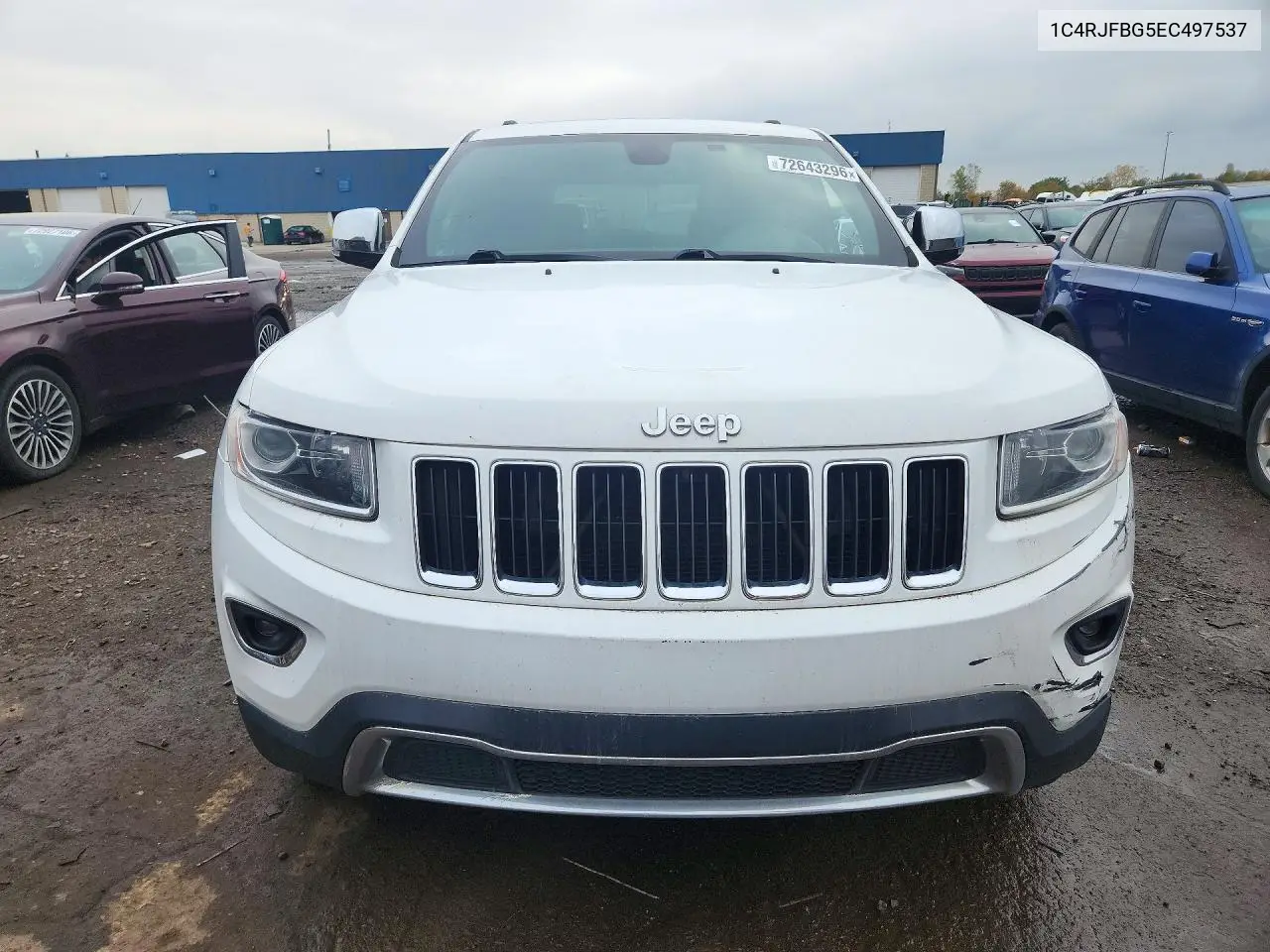 2014 JEEP GRAND CHEROKEE VIN 1C4RJFBG5EC497537 — фото 5